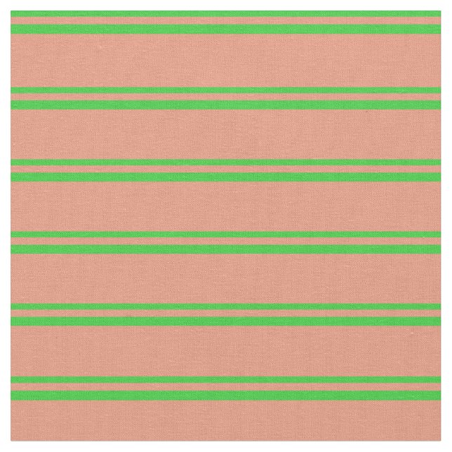 Tecido Padrão de Salmão Escuro e verde limão (Detalhe)