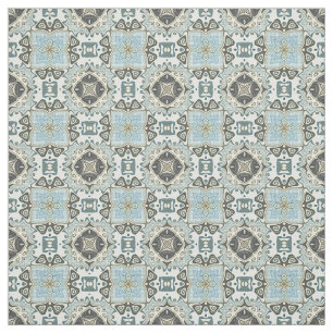 Tecido Padrão de Seafoam Verde Azul Castanho Bali Batik