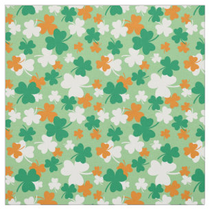 Tecido Padrão de Shamrock de Dia de São Patrício