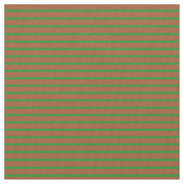Tecido Padrão de Siena e Floresta Verde Vinculado/Striped (Detalhe)