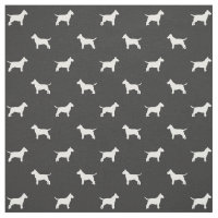 Padrão de Silhouettes de Cachorro Bull Terrier Raç
