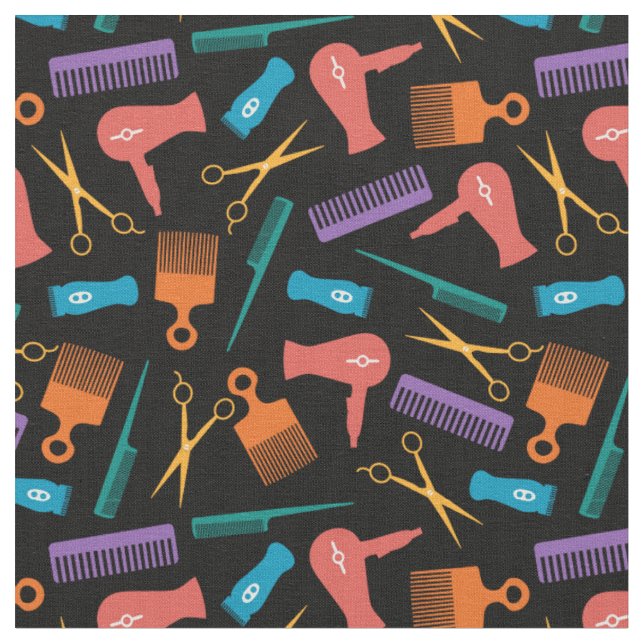 Tecido Padrão de silhueta da ferramenta Cabelo preto de c (Detalhe)