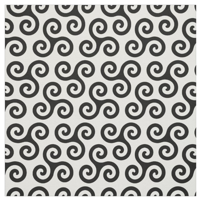 Tecido Padrão de Símbolo Celta Espiral Triplo Espiral da  (Modelo)