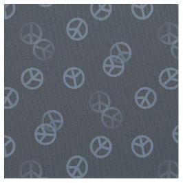 Tecido Padrão de Sinal de Paz da cinza