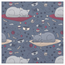 Padrão de Sonhos de Gato Sonolento e Bonito