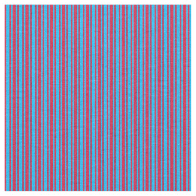 Tecido Padrão de Striped Azul Crimson e Céu Profundo (Detalhe)