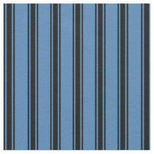 Tecido Padrão de Striped/Links Azul e Preto