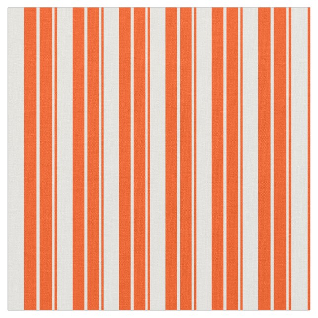Tecido Padrão de Striped/Links de Creme Vermelho e Mint (Detalhe)