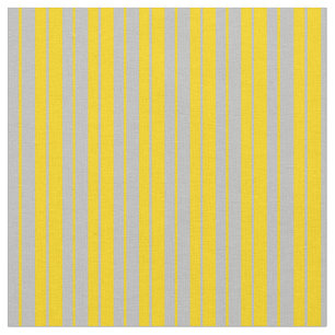 Tecido Padrão de Stripes Amarelo e Cinza