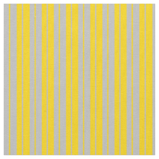 Tecido Padrão de Stripes Amarelo e Cinza (Detalhe)