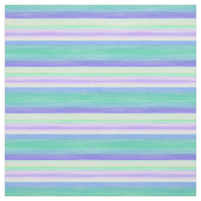 Tecido Padrão de Stripes Azuis Azuis de Turquesa Roxo Ros (Modelo)