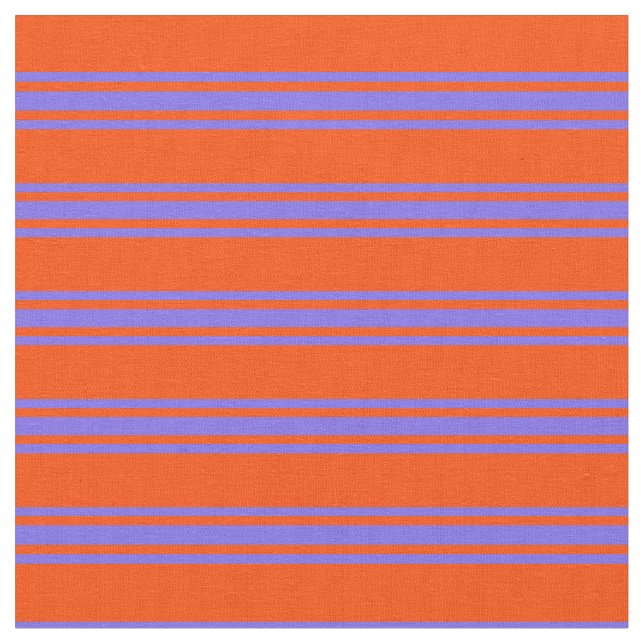 Tecido Padrão de Stripes Azuis Vermelhas e Lata Média (Detalhe)