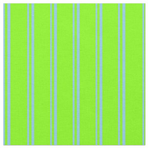 Tecido Padrão de Stripes Azul-Céu e Chartreuse