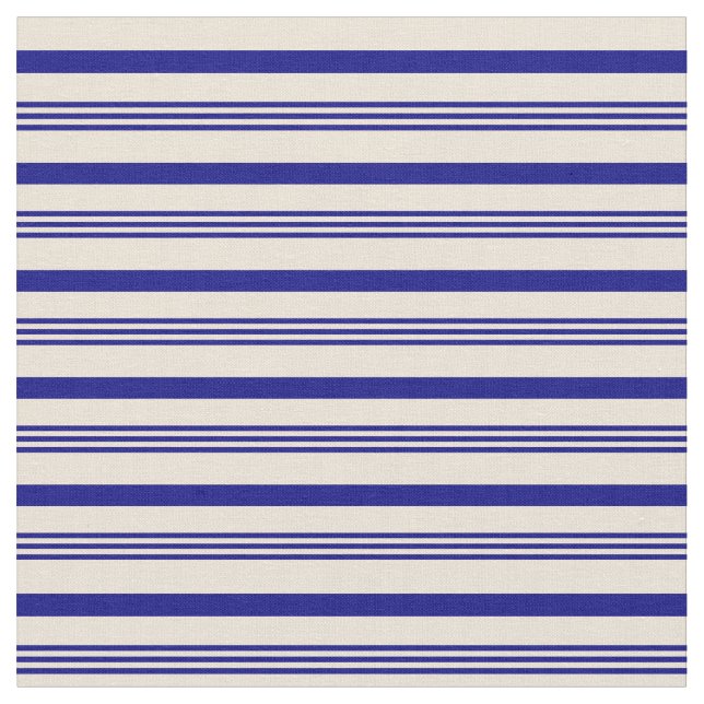 Tecido Padrão de Stripes Azul e Bisque (Detalhe)