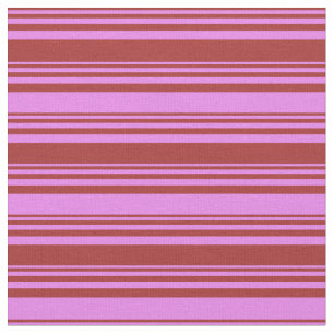 Tecido Padrão de Stripes Castanho e Violeta