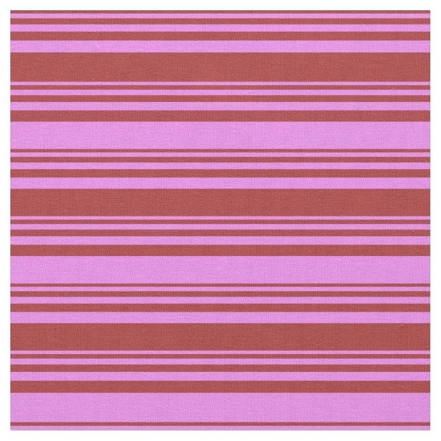 Tecido Padrão de Stripes Castanho e Violeta (Detalhe)