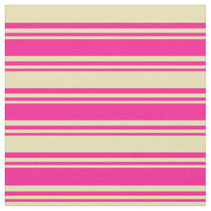 Tecido Padrão de stripes cor-de-rosa e bronzeado profundo