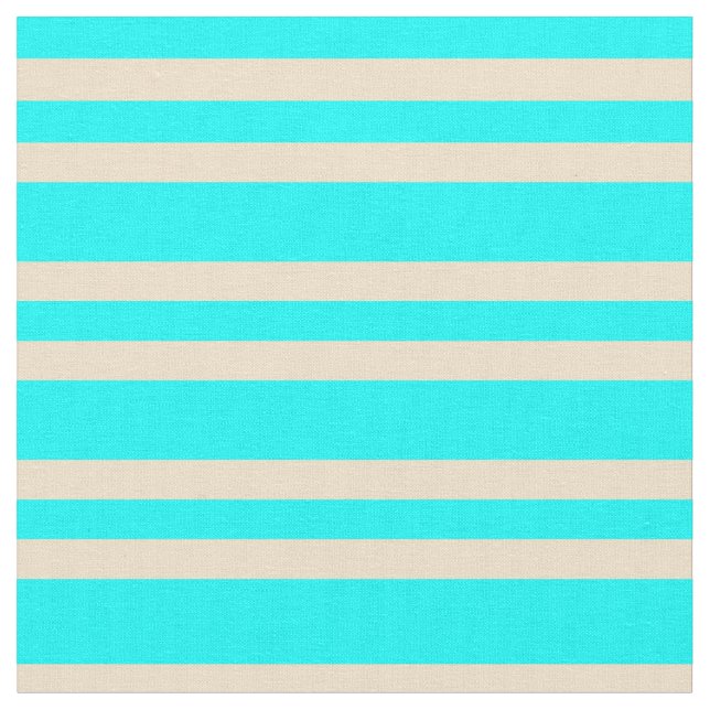 Tecido Padrão de Stripes de Cor Aqua e Tan (Detalhe)