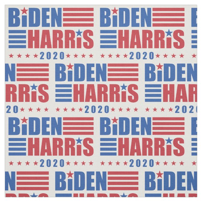 Tecido Padrão de Stripes de Estrelas do Biden/Harris 2020 (Modelo)