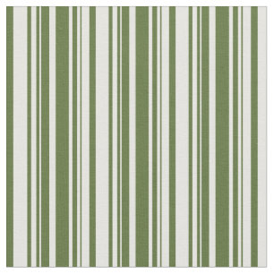 Tecido Padrão de Stripes de Grelha de Azul Escuro e Creme