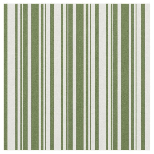 Tecido Padrão de Stripes de Grelha de Azul Escuro e Creme (Detalhe)