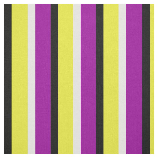 Tecido Padrão de Stripes Roxo Amarelo (Modelo)