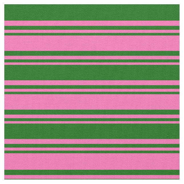 Tecido Padrão de Stripes Verdes Quentes e Escuras (Detalhe)