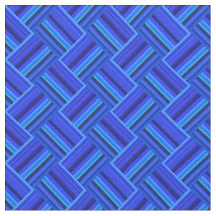 Tecido Padrão de tecelagem diagonal de faixas azuis