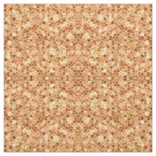 Tecido Padrão de Terrazzo Remendado Paralelepípedo Marrom