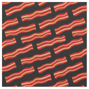Tecido Padrão de tiras de bacon desagradável