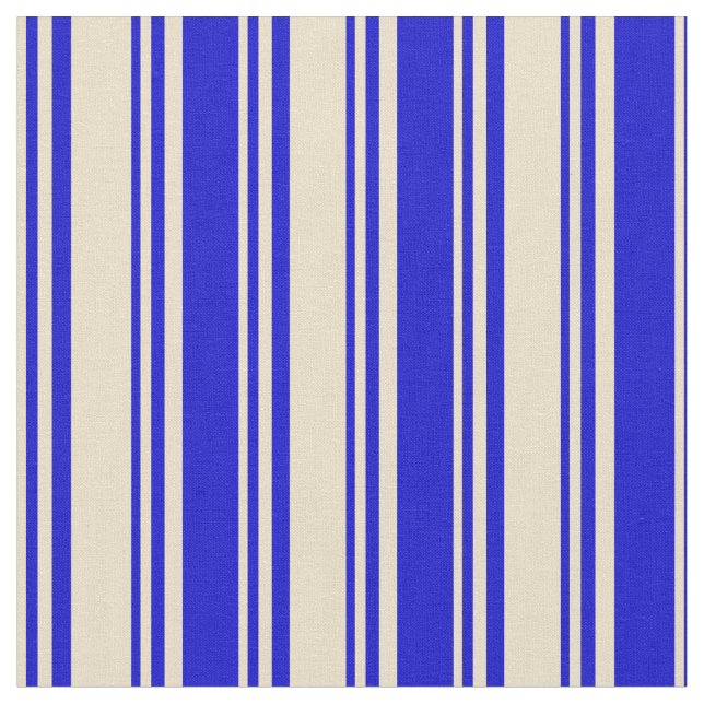 Tecido Padrão de Tom e Azul Striped/Links (Detalhe)