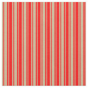 Tecido Padrão de Tom e Vermelho Vinculado/Striped