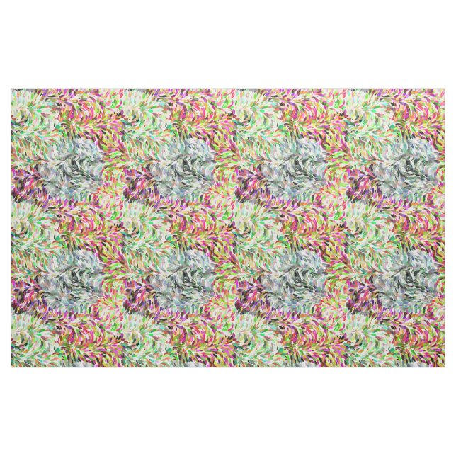 Tecido Padrão de Traços de Pincel de Pintura de Cor D'Águ (Fat Quarter)