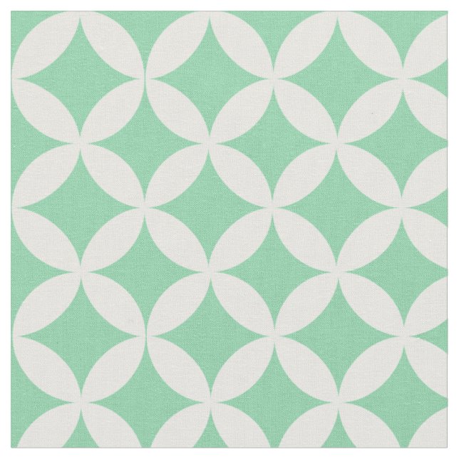 Tecido Padrão de Treliça de Diamante Verde Menta na Moda (Detalhe)