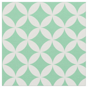 Tecido Padrão de Treliça de Diamante Verde Mint Moderno