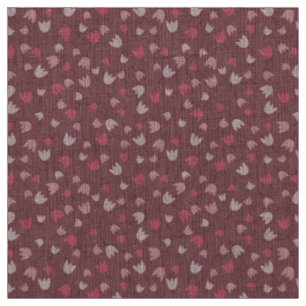 Tecido Padrão de tulipas cor-de-rosa - coleção