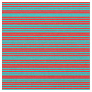 Tecido Padrão de Turquesa Vermelha e Escura Striped/Links