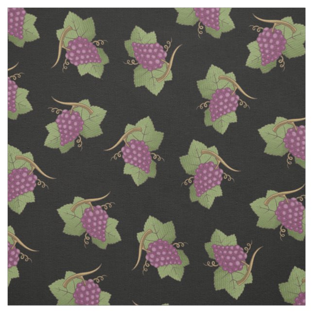 Tecido Padrão de Uvas Vermelhas (Modelo)