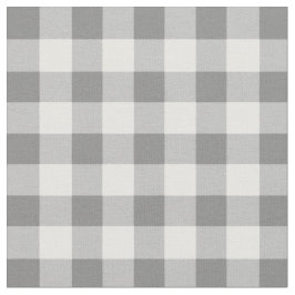 Tecido Padrão De Verificação De Cinzas E Gingham Branco