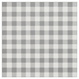 Tecido Padrão De Verificação De Cinzas E Gingham Branco