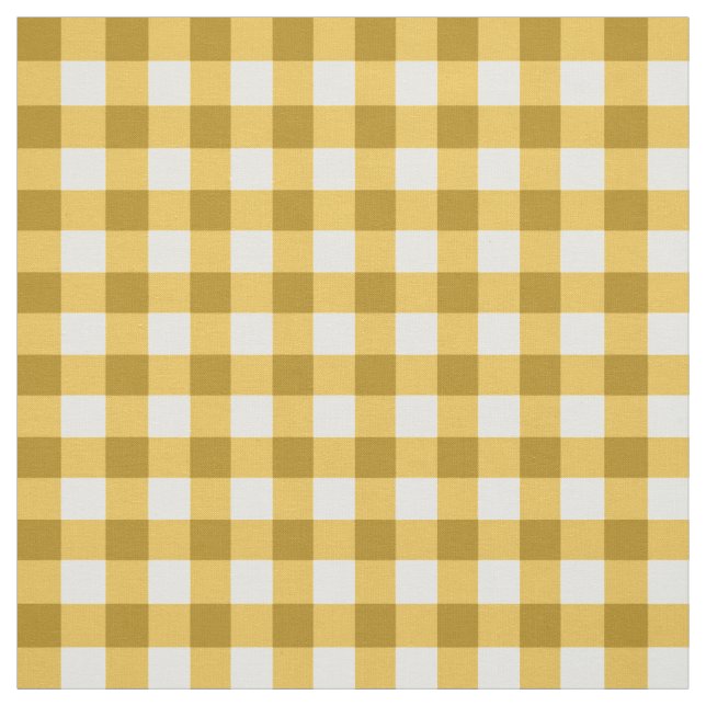 Tecido Padrão De Verificação De Gingham Amarelo E Branco (Modelo)