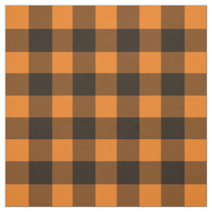 Tecido Padrão de Verificação de Gingham Preto de Hallo