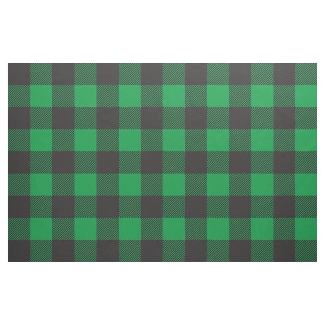 Tecido Padrão de Verificação de xadrez de Buffalo Verde P (Fat Quarter)