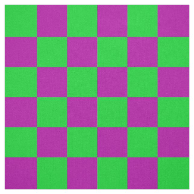 Tecido Padrão de Verificação Verde Roxo (Modelo)
