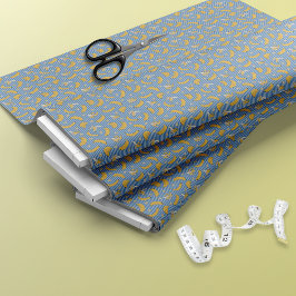 Tecido Padrão de vetor de faixa de banana | Azul clássico