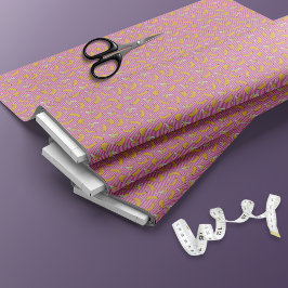 Tecido Padrão de vetor de faixa de banana | Magenta