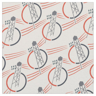 Tecido Padrão de vintage avant-garde 1930. Polos elétri