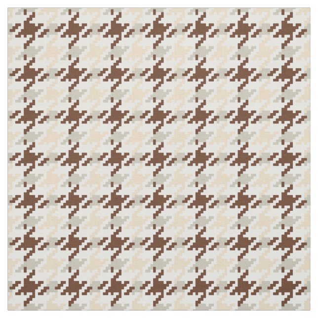 Tecido Padrão de xadrez de houndstooth neutro de moda de  (Modelo)