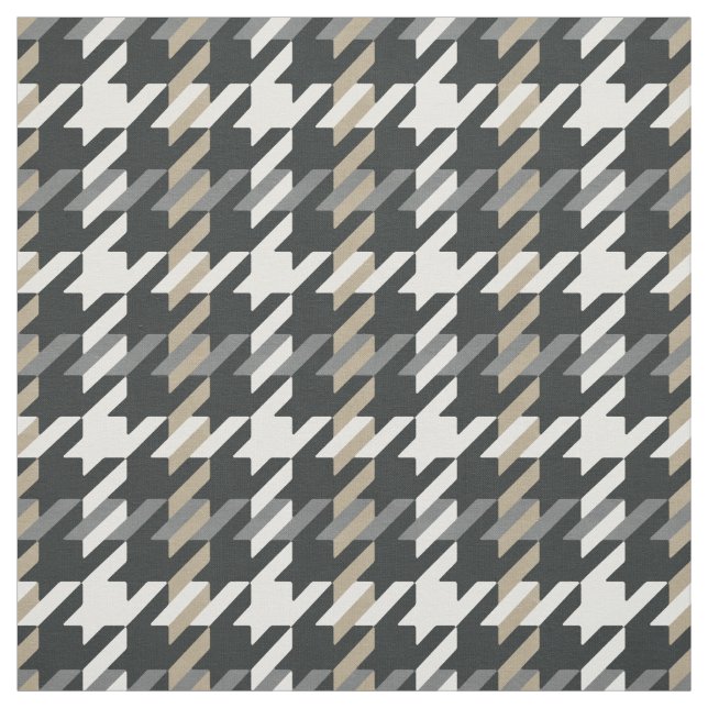 Tecido Padrão de xadrez de houndstooth neutro de moda de  (Modelo)