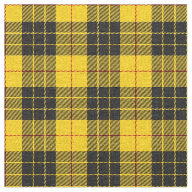 Tecido Padrão de Xadrez do Clan Tartan da Escócia MacLeod (Detalhe)